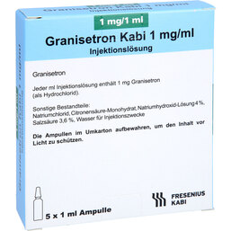 Abbildung: Granisetron Kabi 1 mg / 1ml Injektionslösung 5X1 ml, Injektionslösung PZN 09008859