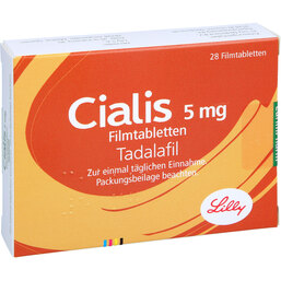 Abbildung: Cialis 5 mg Filmtabletten 28 St, Filmtabletten PZN 09011927
