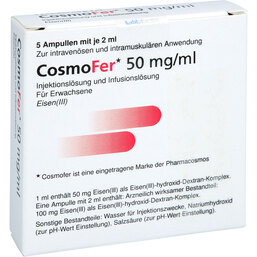 Abbildung: Cosmofer Injektions- / Infusionslösung 5X2 ml, Injektions-/Infusionslösung PZN 09012714