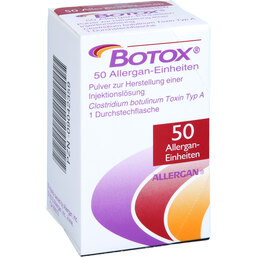 Abbildung: Botox 50 E Trockensubstanz ohne Lösungsmittel 1 St, Pulver zur Herstellung einer Injektionslösung PZN 09042359