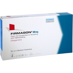 Abbildung: Firmagon 80 mg Pulver und Lösung M.zur Herstellung einer Injektionslösung 1 St, Pulver u. Lösungsmittel zur Herstellung einer Injektionslsg. PZN 09043258