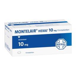 Abbildung: Montelair Hexal 10 mg Filmtabletten 50 St, Filmtabletten PZN 09062787