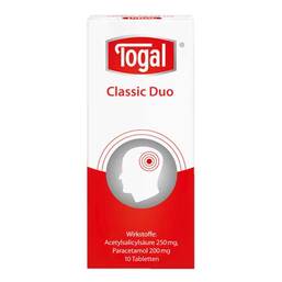 Abbildung: Togal Classic Duo Tabletten Tabletten, 10 St PZN 09071065