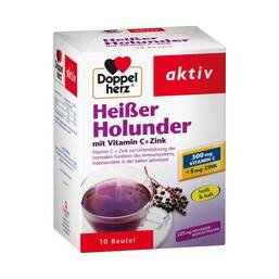 Abbildung: Doppelherz Heißer Holunder mit Vitamin C+Zink Granulat Granulat, 10 St PZN 09071450