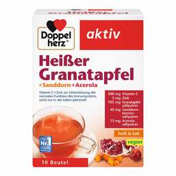Abbildung: Doppelherz Heißer Granatapfel+Sanddorn+Acerola Granulat Granulat, 10 St PZN 09071467