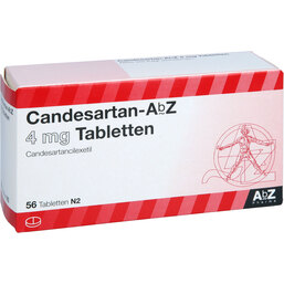 Abbildung: Candesartan AbZ 4 mg Tabletten 56 St, Tabletten PZN 09074916