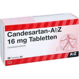 Abbildung: Candesartan AbZ 16 mg Tabletten 56 St, Tabletten PZN 09074974