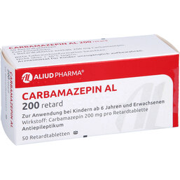 Abbildung: Carbamazepin AL 200 retard Tabletten 50 St, Retard-Tabletten PZN 09089220