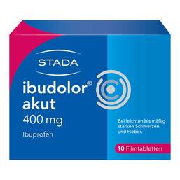 Abbildung: Ibudolor akut 400 mg Filmtabletten Filmtabletten, 10 St PZN 09091240