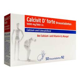 Abbildung: Calcivit D forte Brausetabletten 50 St, Brausetabletten PZN 09097113