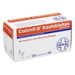 Abbildung: Calcivit D Kautabletten Kautabletten, 120 St PZN 09097219
