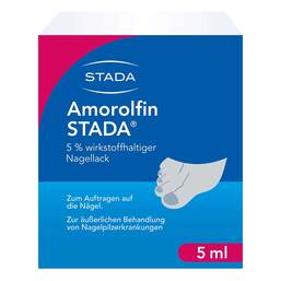 Abbildung: Amorolfin STADA 5% wirkstoffhaltiger Nagellack Wirkstoffhaltiger Nagellack, 5 ml PZN 09098199
