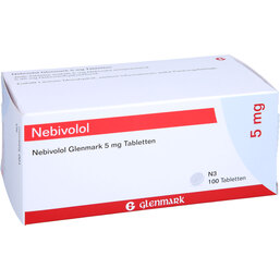 Abbildung: Nebivolol Glenmark 5 mg Tabletten 100 St, Tabletten PZN 09098377