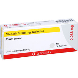 Abbildung: Glepark 0,088 mg Tabletten 30 St, Tabletten PZN 09098420