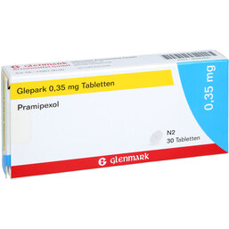 Abbildung: Glepark 0,35 mg Tabletten 30 St, Tabletten PZN 09098466
