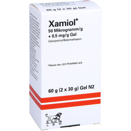 Abbildung: Xamiol 50 Mikrogramm / g + 0,5 mg / g Gel 60 g, Gel PZN 09100619