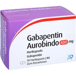 Abbildung: Gabapentin Aurobindo 400 mg Hartkapseln 50 St, Hartkapseln PZN 09103836