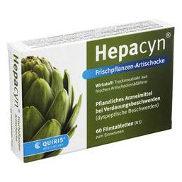 Abbildung: Hepacyn Frischpflanzen Artischocke Filmtabletten Filmtabletten, 60 St PZN 09155655