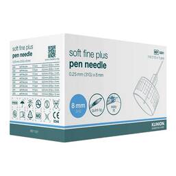 Abbildung: Klinion Soft fine plus Kanülen 8mm 31G 0,25mm 110 St, Kanüle PZN 09166251