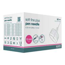 Abbildung: Klinion Soft fine plus Kanülen 12mm 29G 0,33mm 110 St, Kanüle PZN 09166274