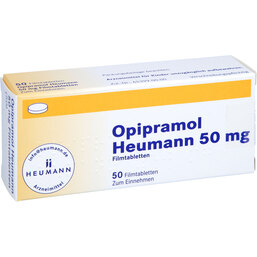 Abbildung: Opipramol Heumann 50 mg Filmtabletten 50 St, Filmtabletten PZN 09166587