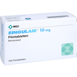 Abbildung: Singulair 10 mg Filmtabletten 100 St, Filmtabletten PZN 09166825