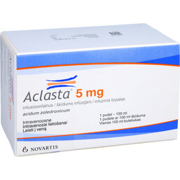 Abbildung: Aclasta 5 mg Infusionslösung 100 ml, Infusionslösung PZN 09166943