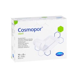 Abbildung: Cosmopor steril 10x8cm 25 St, Pflaster PZN 09177645