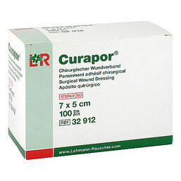 Abbildung: Curapor Wundverband 5x7 cm steril 100 St, Pflaster PZN 09177734