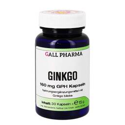 Abbildung: Ginkgo 160 mg GPH Kapseln Kapseln, 30 St PZN 09178892