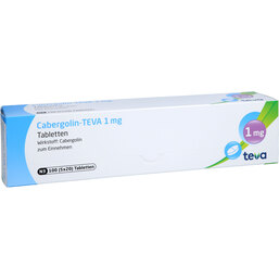Abbildung: Cabergolin Teva 1 mg Tabletten 100 St, Tabletten PZN 09191881