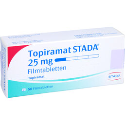 Abbildung: Topiramat STADA 25 mg Filmtabletten 50 St, Filmtabletten PZN 09195330