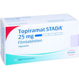 Abbildung: Topiramat STADA 25 mg Filmtabletten 100 St, Filmtabletten PZN 09195347