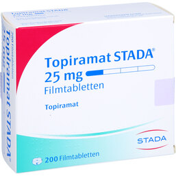 Abbildung: Topiramat STADA 25 mg Filmtabletten 200 St, Filmtabletten PZN 09195353
