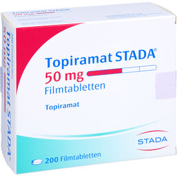 Abbildung: Topiramat STADA 50 mg Filmtabletten 200 St, Filmtabletten PZN 09195407