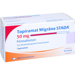 Abbildung: Topiramat Migräne STADA 50 mg Filmtabletten 100 St, Filmtabletten PZN 09195519