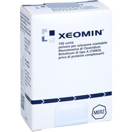 Abbildung: Xeomin 100 LD50 Einheiten Pulver zur Herstellung einer Injektionslösung 1 St, Pulver zur Herstellung einer Injektionslösung PZN 09197375