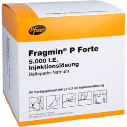 Abbildung: Fragmin 5.000 I.E. P Forte Fertigspritze mit Sicherheitssystem 50 St, Fertigspritzen PZN 09197978