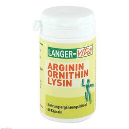 Abbildung: Arginin / Ornithin 1000 mg Kapseln 60 St, Kapseln PZN 09202107