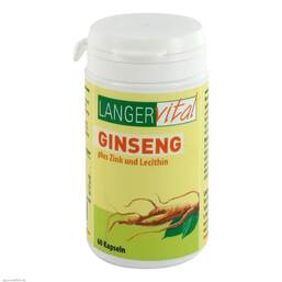 Abbildung: Ginseng 200 mg Lecithin Kapseln Kapseln, 60 St PZN 09202768