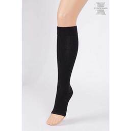 Abbildung: Compressana Twin Kniestrümpfe ohne Spitze 6 schwarz 2 St PZN 09203437