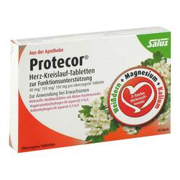 Abbildung: Protecor Herz Kreislauf Tabletten z.Funktionsunt.Salus 50 St, Überzogene Tabletten PZN 09205063