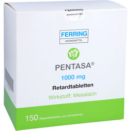 Abbildung: Pentasa 1000 mg Retardtabletten 150 St, Retard-Tabletten PZN 09205910