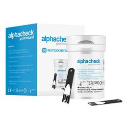 Abbildung: Alphacheck professional Blutzuckerteststreifen Teststreifen, 50 St PZN 09208529
