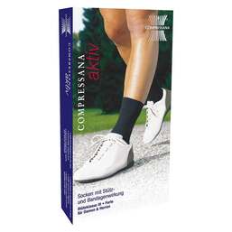 Abbildung: Compressana Aktiv Bandagensocken I - 36-38 schwarz 2 St PZN 09209718