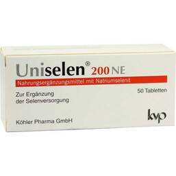 Abbildung: Uniselen 200 NE Tabletten Tabletten, 50 St PZN 09213223