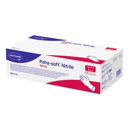 Abbildung: Peha Soft nitrile white Untersuchungshandschuhe puderfrei unsteril L 200 St, Handschuhe PZN 09213743