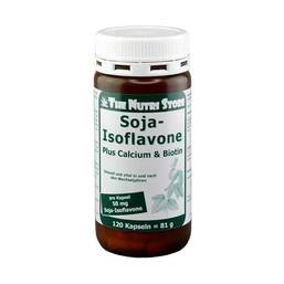 Abbildung: Soja Isoflavone 50 mg + Calcium + Biotin Kapseln 120 St, Kapseln PZN 09222096