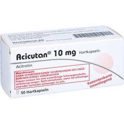 Abbildung: Acicutan 10 mg Hartkapseln 50 St, Hartkapseln PZN 09223138