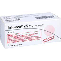 Abbildung: Acicutan 25 mg Hartkapseln 50 St, Hartkapseln PZN 09223144
